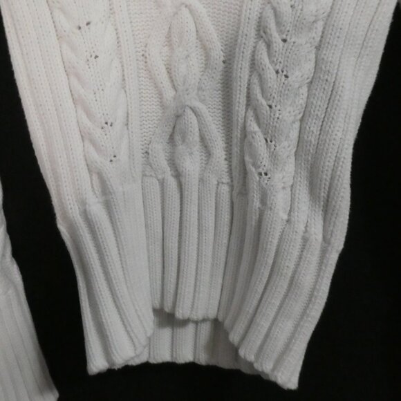 L.O.G.G. By H&M | small | Ivory Cable Knit Shawl Collar Sweater - Picture 7 of 14